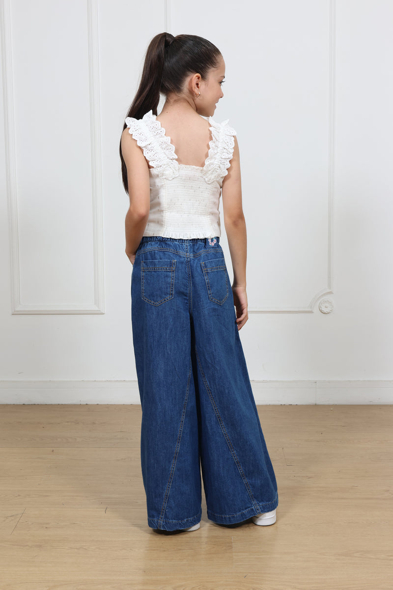 Pantalon Super Palazo Denim Yisa