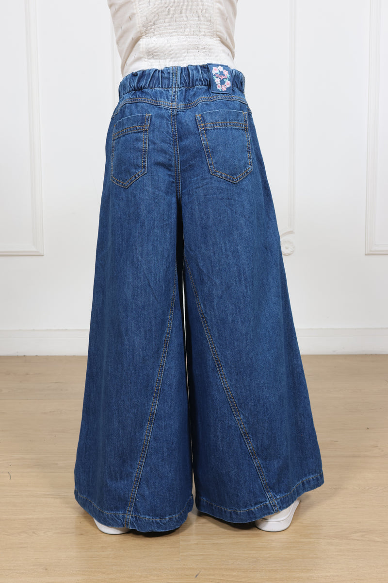 Pantalon Super Palazo Denim Yisa